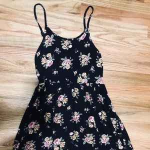 Black floral dress
